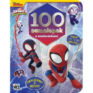 100 samolepek s omalovánkami Spidey