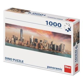 DINO Panoramatické Manhattan za soumraku New York 1000 dílků