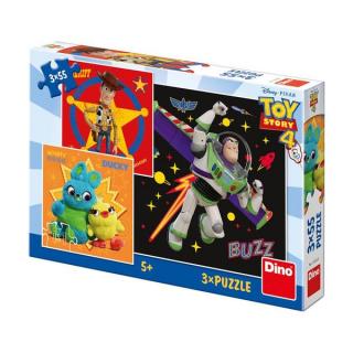 Dino Toy Story 4 3X55 PUZZLE