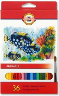 Koh-i-noor pastelky Aquarell 36ks Ryby