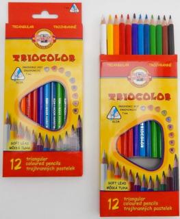 Koh-i-noor pastelky TRIOCOLOR 12ks