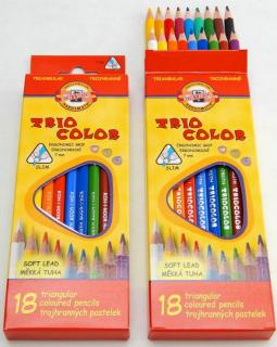 Koh-i-noor pastelky TRIOCOLOR 18ks