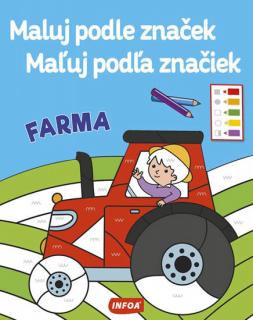 Maluj podle značek farma