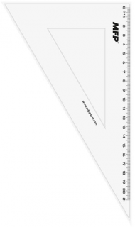 Pravítko trojúhelník 30-60 bez závěsu