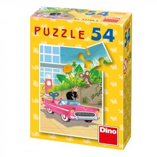 Puzzle Krteček a autíčko 54 dílků