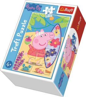 Puzzle Prasátko Peppa 54 dílků Na pláži