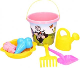 Sada na písek Krtek 3,5 L růžová