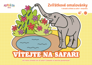 Vítejte na safari  Zvířátkové omalovánky