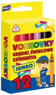 Voskovky MFP Jumbo 12 barev - trojhranné