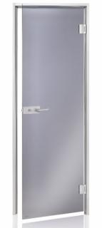 Celoskleněné dveře DORADO 7x20, ALU rám, Grey, WC zámek