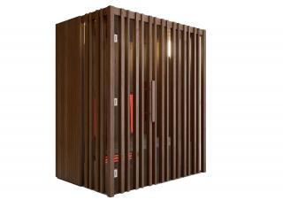 Infrasauna Auroom Irradia 100x120 dark thermowood olše