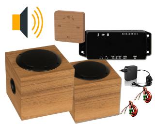 Set ozvučení sauny Hi-Fi PRO, osika THERMOWOOD