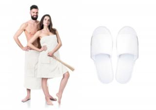 Set pro NI a pro NĚJ - saunové kilty NordicSPA a wellness pantofle