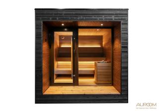 Venkovní sauna Auroom ARTI 230x280cm, levá