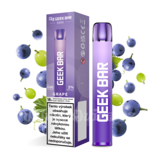 GEEK BAR E600 Grape jednorázová e-cigareta  20mg