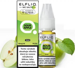 Liquid ELFLIQ Nic SALT Sour Apple 10ml - 10mg