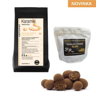 Aroma káva a kávová zrna v čokoládě Aroma: Čokoláda + káva v čokoládě