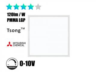 0-10V stmívatelný LED panel 60x60cm, 36W, 120lm/W, 4320lm Barva: Čistá bílá 4000-4500K