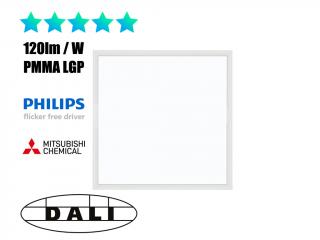 DALI stmívatelný LED panel 60x60cm, 36W, 120lm/W, 4320lm Barva: Čistá bílá 4000-4500K