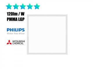 LED panel 60x60cm PHILIPS driver, 36W, 120lm/W, 4320lm Barva: Čistá bílá 4000-4500K