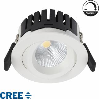 Zápustné LED bodové svítidlo, 8W 560lm, bílé, stmívatelné