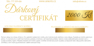 Dárkový Certifikát Zlatá - Světlá, 2000