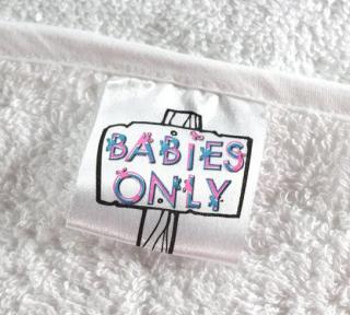 Dětské froté ručníky s kapucí Babies Only Bílý lem