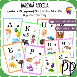 Barevná abeceda – veselá písmenka