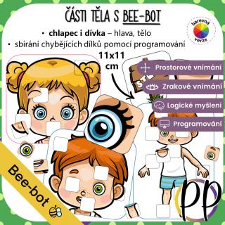 Části těla s Bee-bot - programování