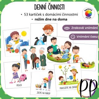 Denní činnosti – režim dne doma Zpracování PDF aktivity: 1. varianta