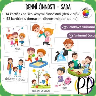 Denní činnosti - režim dne v MŠ Zpracování PDF aktivity: 2. varianta