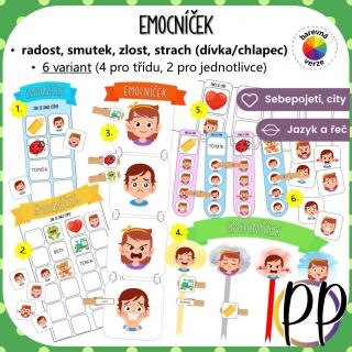 Emocníček – pomůcka do MŠ (emoce)