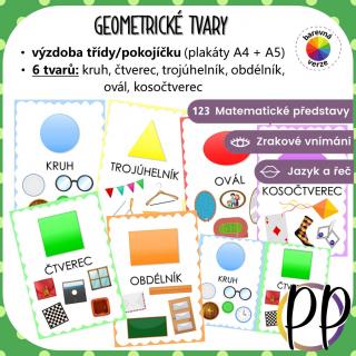 Geometrické tvary – demonstrační plakáty