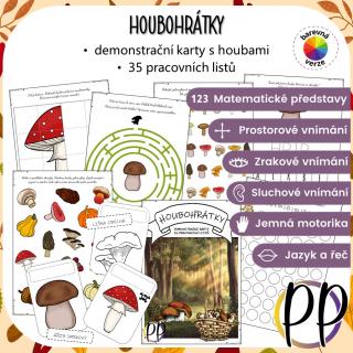 Houbohrátky – soubor pracovních listů Zpracování PDF aktivity: Barevná varianta