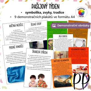 Pašijový týden – demonstrační plakáty (Velikonoce)