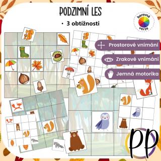 Podzimní les – prostorová orientace