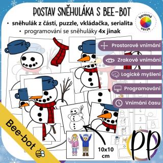 Postav sněhuláka s Bee-bot - programování