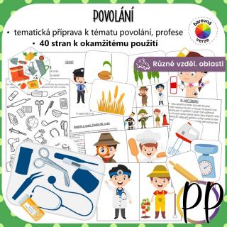 Povolání – PDF tematická příprava s aktivitami