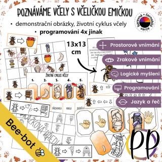 Poznáváme včely s včeličkou Emičkou – PDF k Bee-bot (programování)