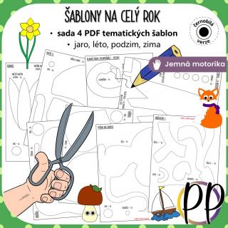 Šablony na celý rok – sada 4 PDF tematických šablon