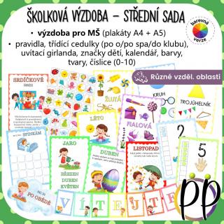 Školková výzdoba - střední sada