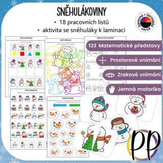 Sněhulákoviny - soubor pracovních listů