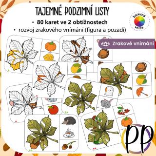 Tajemné podzimní listy – zrakové vnímání