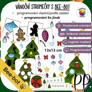 Vánoční stromečky s Bee-bot - programování