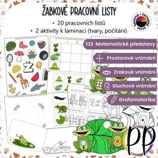 Žabkové pracovní listy – pracovní listy, aktivity