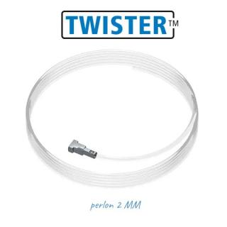 Otočný jezdec Twister s lankem 2 mm Závěsná lanka: perlon, Velikost: 100 cm