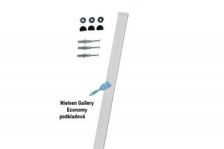 Set Nielsen Gallery Economy 1,5m závěsný systém na obrazy Velikost: 1,5 m, Barva: Podkladová