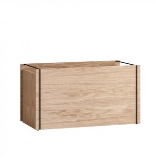 Dřevěný úložný box Storage  Oak-Black  MOEBE