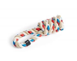 Provazová hračka pro psy Rope  Red / Turquoise / Off-white HAY