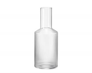 Skleněná karafa Ripple  Clear  ferm LIVING